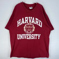 古着 90's/90年代 チャンピオン Champion 半袖Tシャツ カレッジ ハーバード 大きいサイズ シングルステッチ USA製 3段プリント XL  ワインレッド メンズ