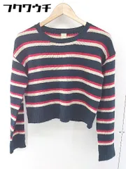 ◇ LIMITLESS LUXURY ボーダー　 長袖 ニット セーター ネイビー　アイボリー　ピンク レディース  【1106110005399】