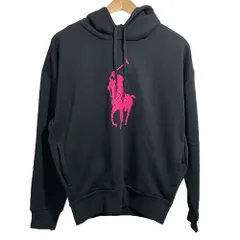 Ralph Lauren Pink Pony LOVEパーカー ネイビー Ralph Lauren - ラルフローレン ピンクポニー ロゴ刺繍 パーカー