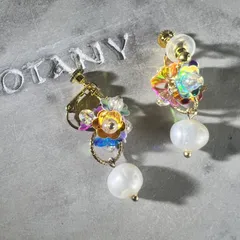 春につけたいお花のイヤリング