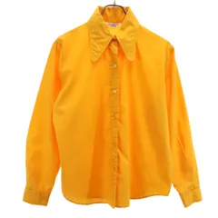 Ship'n Shore 60s 70s ヴィンテージ 長袖 シャツ 38 山吹色 レディース 古着