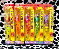 激安釣具 タコエギ  5個セット レッツライド ラトル内臓 リアルヘッド 　釣り　タコ釣り　ハードルアー　ルアーのサムネイル
