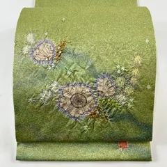 袋帯 未着用超美品 正絹 久保田一竹 一竹辻が花 一竹工房 辻が花