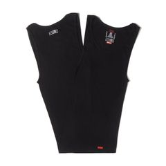 【美品】Supreme シュプリーム タンクトップ サイズ:L / 24SS MM6 Maison Margiela タンクトップ (Tagless Tank Top 1 Pack)  / ブラック 黒 / トップス カットソー / コラボ【メンズ】【中古】
