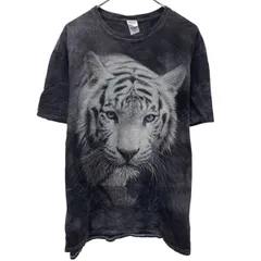 GILDAN 半袖 プリントTシャツ XL ブラック タイダイ ギルダン プルオーバー ビッグプリント アメリカ製 古着卸 アメリカ仕入 a705-6448