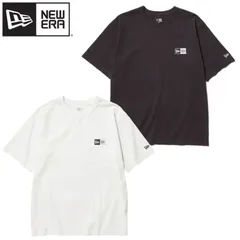 新品 NEWERA ニューエラ 正規品 半袖 Tシャツ ティーシャツ 半袖Tシャツ ボックスロゴ プリント ユニセックス メンズ レディース 白 オフホワイト チャコール スミクロ 大きいサイズ M L LL 2L XXL 3L