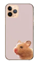 iPhone15Pro ケース カバー iPhone15 プロ スマホケース ハードケース ハムスター 小動物 ゴールデンハムスター 写真 もふもふ 小さい シンプル ゆるい 可愛い かわいい カラー03