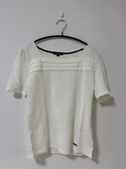 やや胸元シミあり バーバリーロンドン BURBERRY LONDON 半袖 薄手ニット Tシャツ 062