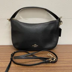 ◎【美品】COACH コーチ ハンドバッグ 2wayショルダーバッグ 56819 ブラック×ゴールド金具 レザー