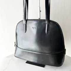 アニエス・ベー ボヤージュ agnes b. voyage  トートバッグ エナメル 黒