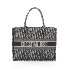 Dior ディオール BOOK TOTE ブックトート ミディアム ディオールオブリーク エンブロイダリー トートバッグ