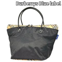 バーバリー ブルーレーベル ハンドバッグ トート ナイロン レザー ノバチェック BURBERRY BLUE LABEL バーバリーブルーレーベル ノバチェック