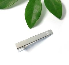 イニシャル刻印 シルバーネクタイピン セミオーダーメイド silver