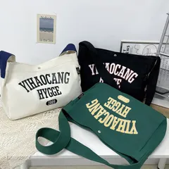 ショルダーバッグ ロゴ 大容量 レディース メンズ 軽量 可愛い おしゃれ ナチュラル カジュアル 韓国 大人 きれいめ ワンサイズ 送料無料