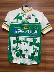 IA008 サンティーニ Santini 半袖 サイクルジャージ Team PEZULA 白緑 M