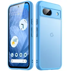 【人気商品】JEDirect マットケース Google Pixel 8a 6.1インチ 2024用 超薄型 半透明マット感背面保護カバー 指紋防止 (ベイ)