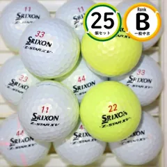 スリクソンロストボールツートンカラー他年式種類混合52個 ロストボール Bランク 20球 スリクソン Z-STARシリーズ混合 年式混合