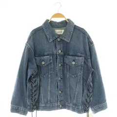 フレイアイディー FRAY I.D レースアップGジャン ジージャン デニムジャケット オーバーサイズ 0 ブルー /MY ■OS