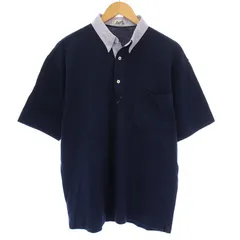 エルメス HERMES 国旗プリント ボーダー柄 半袖ポロシャツ ヴィンテージ PEARLY GATES｜切替ボーダー半袖ポロシャツ | Rakuten Fashion
