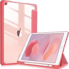 Fintie iPad 10.2 ケース iPad 第9 / 8 / 7世代 ケース 2021 2020 2019 透明バックカバー Apple Pencil 収納可能 三つ折スタンド スリープ機能 軽量 薄型 傷つけ防止 PU合成レザー