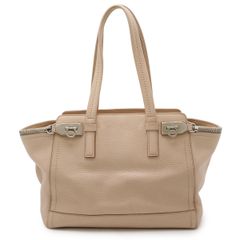 Salvatore Ferragamo サルヴァトーレ フェラガモ アリアナ ヴァーヴ ガンチーニ トートバッグ ショルダーバッグ レザー ピンクベージュ