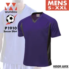 プラム/S-XXL ウンドウ ドライ サッカー Tシャツ P1910 メンズ 大人 半袖 WUNDOU 送料無料 ゲームシャツ 吸汗 速乾 フットサル 練習着 部活 試合用 ユニフォーム