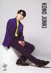 【中古】ポストカード 河野純喜 書き下ろしメッセージ入りポストカード第2弾 「JO1×TOWER RECORDS CAFE (2021年8月)」 注文特典