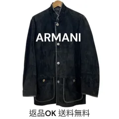 ARMANI COLLEZIONI シープレザージャケットNAVY 46 ARMANI COLLEZIONI シープレザージャケットNAVY 46 美品ARMANI