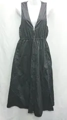 ◇ ⊂ ZARA ザラ 綿 ノースリーブ ロング ワンピース サイズM ブラック系 ホワイト系 レディース E  【1410290036983】