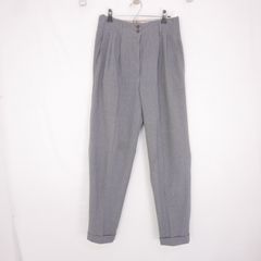 JIL SANDER ジル サンダー メンズ ボトムス ２タック 裾ダブル スラックス 無地パンツ 灰GRAY 38