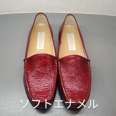 閉店セール！赤ソフトエナメルのローファー