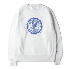 【美品】Champion チャンピオン スウェット アッシュグレー サイズ:S | US企画 USAFA リバースウィーブ スウェットシャツ | 米国空軍士官学校 | トップス トレーナー プルオーバー【メンズ】【中古】