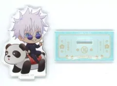 【中古】アクリルスタンド・アクリルパネル 五条悟(枠無し) 「呪術廻戦×浅草花やしき トレーディング 懐玉・玉折 ちびキャラ アトラクションver. アクリルスタンド」