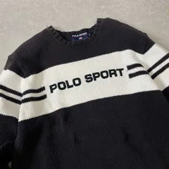 90's POLO SPORT RALPH LAUREN フロントロゴデザイン ニット ポロスポーツ ラルフローレン