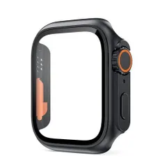 アップルウォッチカバー（Apple Watchカバー）Ultra風PC強化ガラスケース【ブラック】40mm/41mm/42mm/44mm/45mm/46mm対応 [BELTIES]