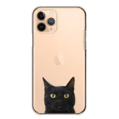 iPhone14Pro ケース カバー アイフォン14 プロ スマホケース ハードケース ねこ 猫 ネコ 子猫 黒猫 白猫 キジトラ オッドアイ かわいい 透明 クリア カラー07
