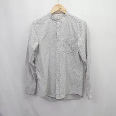 ◇ Θ nano universe ナノ ユニバース 無地 長袖 長袖シャツ サイズS グレー系 レディース メンズ E  【1506230027385】