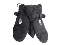 【お得なクーポン配布中!】 ノースフェイス HYVENT ナイロン グローブ キッズ S 古着 THE NORTH FACE アウトドア 裏 フリース 手袋 子供用 キッズ 防寒 防風 ブラック