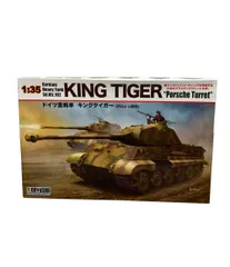 ドイツ最強戦車セットキングタイガーヘンシェル砲塔、ポルシェ砲塔、レオパルト2A5 1/35 ドイツ重戦車 キングタイガー （ヘンシェル砲塔
