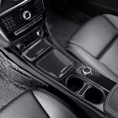 【送料無料】ベンツ GLA CLA 水杯ホルダー パネル カーボン調 内装カバー
