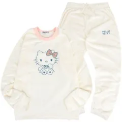 ハローキティ トレーナー スウェット パンツ フリース セットアップ ルームウェア 部屋着 パジャマ hk1644-89