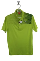 【美品】PUMA GOLF(プーマゴルフ) ポロシャツ 黄緑 メンズ US S ゴルフ用品 2410-0884 中古