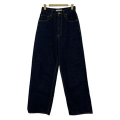 AZUL by moussy アズールバイマウジー ハイウエスト ワイドデニムパンツ size25/インディゴ