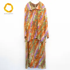 BOUTIQUE NORIO ブティック ノリオ スイス製生地 シルク セットアップ アンサンブル 879115iのサムネイル