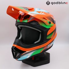ZEALOT　マッドジャンパー2　GRAPHIC ORANGE/BLUE　XXLサイズ　MJ0016　オフロードヘルメット