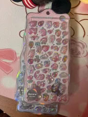 ボンボンドロップ オーロラ ステッカー シール 3D エンボスステッカー 5 種