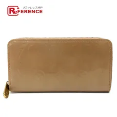 LOUIS VUITTON ルイヴィトン 長財布 ジッピーウォレット M91470 パテントレザー ノワゼット ベージュ