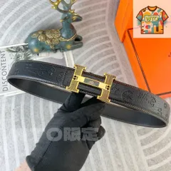 HERMES エルメス ロゴ柄 ベルト05-1
