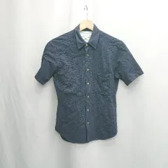 ◇ ⊂ UNITED ARROWS ユナイテッドアローズ カジュアル 半袖 シャツ サイズXS ブルー系 メンズレディース E  【1505220015746】