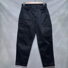 BEAMS PLUS × sage de cret ビームスプラス×サージュデクレ Czech Military Pants Satin ウエストゴム カーゴパンツ size.M ブラック 黒